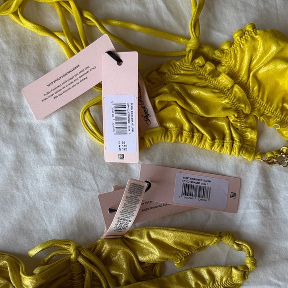 Yellow Ruffled Bikini Set - Picture 13 of 14